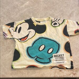 Zara Disney Mickey Mouse Short Sleeve Tee